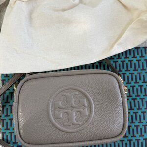 Tory Burch Gray Perry Bombe Crossbody Mini Bag